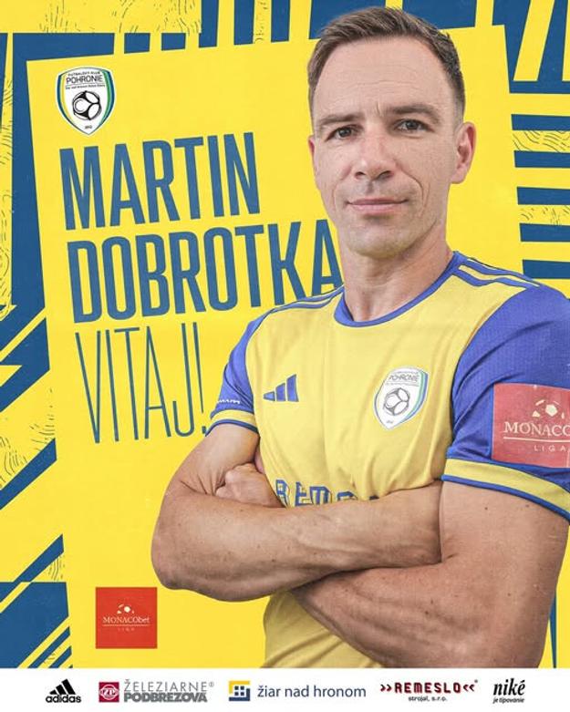 Martin už vo farbách Pohronia.