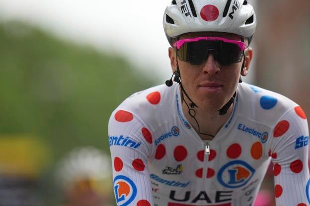 Tadej Pogačar počas 3. etapy Tour de France.