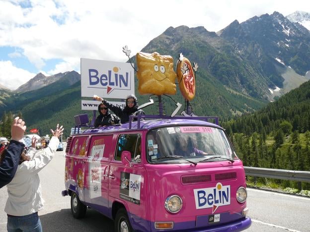 Reklamná karavána na Tour de France.