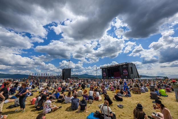 A scene from the second day of the 29th edition of the Pohoda Festival on Friday, 11 July 2025, in Trenčín. (TASR)