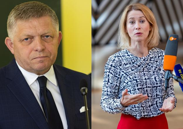 PM Robert Fico and European Union foreign policy chief Kaja Kallas
