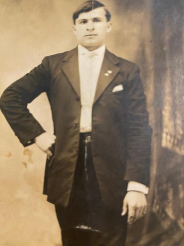 Shevock's great-grandfather Victor on his wedding day.