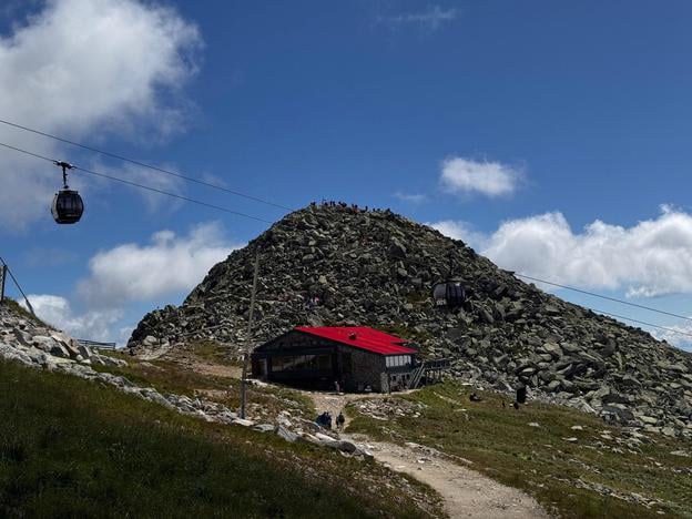 The Kamenná chata pod Chopkom mountain hut in the Low Tatras on July 22. Located at an altitude of 1,985 metres below the Chopok peak, it is the third highest hut in Slovakia after the Chata pod Rysmi and Téryho Chata in the High Tatras.