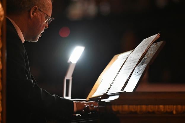 German organist Christian-Markus Raiser during a previous edition of Trnava Organ Days.