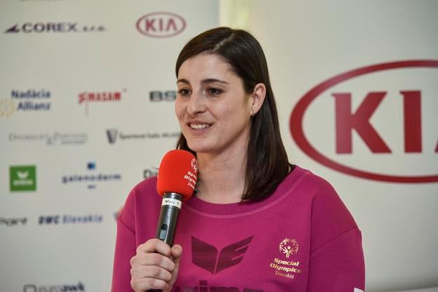 Jana Gantnerová počas tlačovej konferencie k letným svetovým hrám Špeciálnych olympiád 7. marca 2019 v Bratislave.