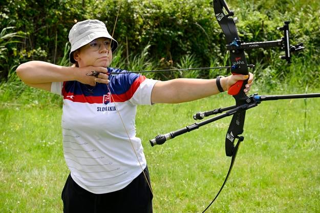 Na snímke slovenská lukostreľkyňa Denisa Baránková.