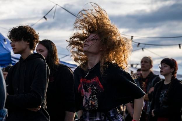 A metalhead during a previous edition of the festival.
