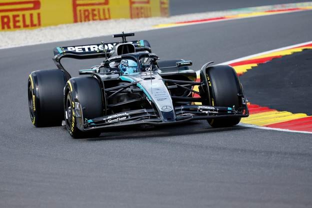 George Russell na Mercedese.