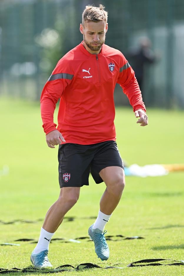Miloš Kratochvíl počas tréningu.