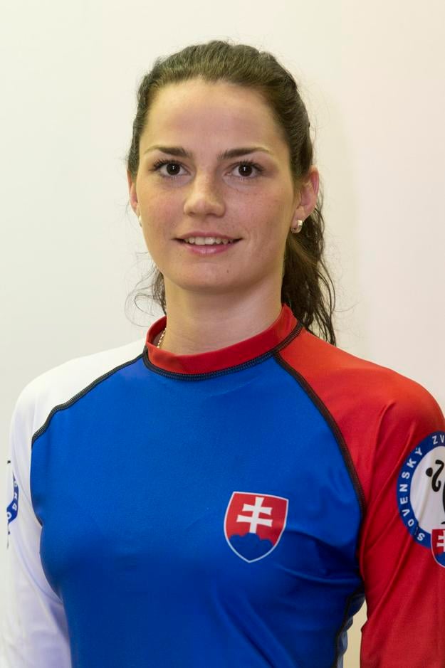 Na snímke kickboxerka Veronika Cmárová.