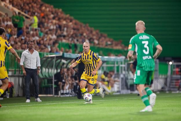 Matej Trusa v zápase v Prešove, ktorý bude na dlhú dobu jeho posledný.