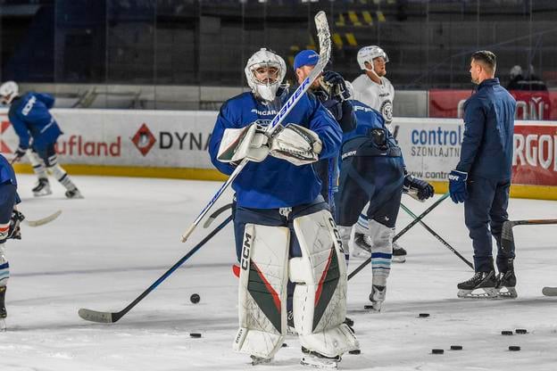 Dylan Ferguson na tréningu HK Nitra.