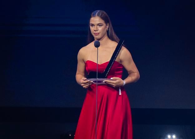 Nela Lopušanová počas slávnostného galavečera na Bratislavskom hrade.