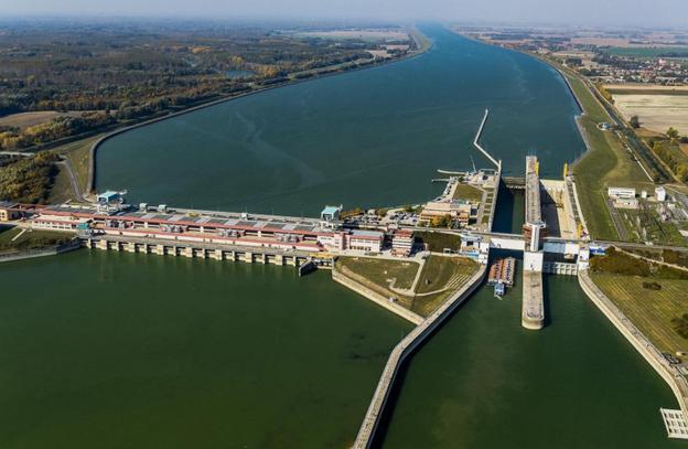 Gabčíkovo hydroelectric power plant, southern Slovakia