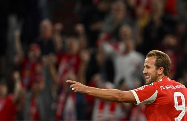 Harry Kane oslavuje gól v sieti Lipska.
