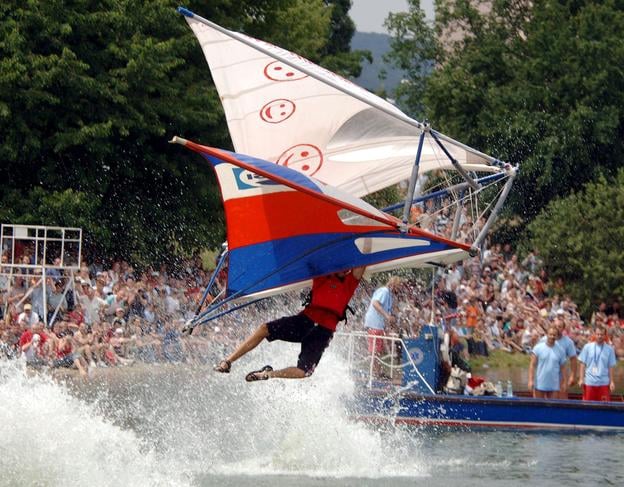 Red Bull Flugtag in Bratislava, June 2005.