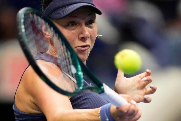 Amanda Anisimová počas finále US Open.