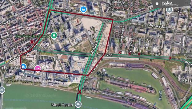 Traffic restrictions linked to bomb disposal.