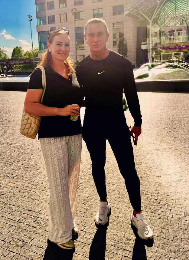 Michala Gánovská with Necati Coskun Arabaci in Bratislava in July 2025.