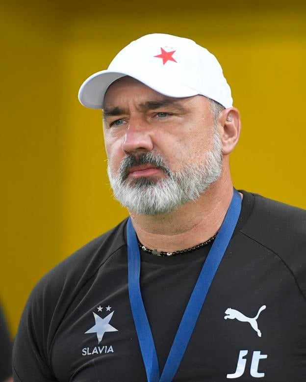 Na snímke tréner Slavie Praha Jindřich Trpišovský.