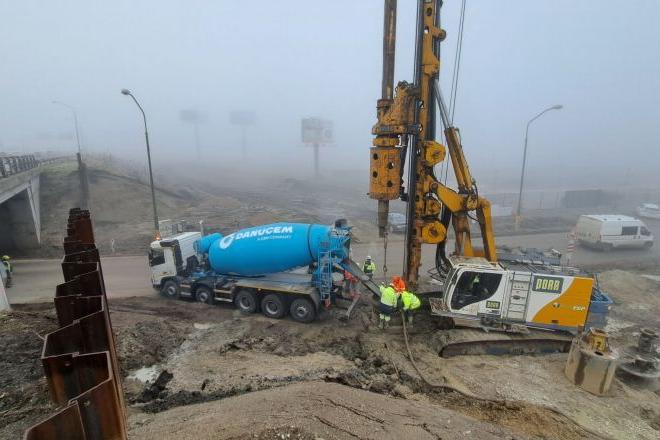 Construction works on the D1/D4 junction enter new phase. 