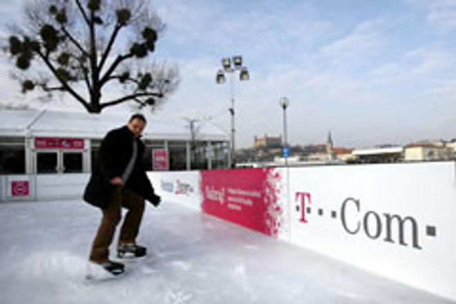 Bratislava is enjoying its new public ice skating rink.