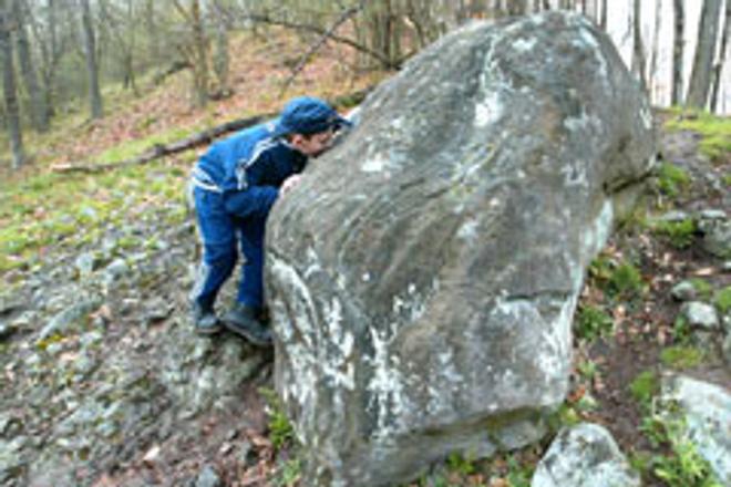 Romancing the stone: strange noises fill the hills around Sucháň.