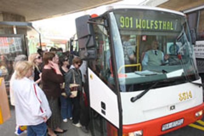 A new bus line now connects Bratislava and Wolfsthal, Austria.
