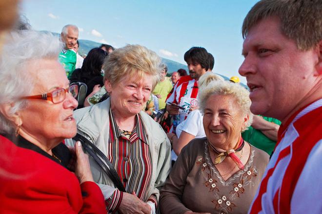 Robert Fico wows voters in Prešov.