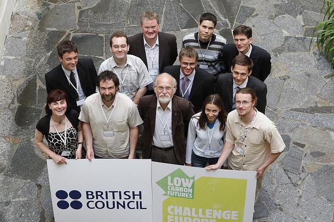 Slovak climate advocates with Prof Milan Lapin (front row, centre) and Huw Jones, BC director (back row, centre). 