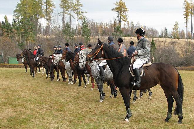 St Hubert’s ride closed the riding season.