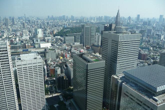 The Tokyo skyline.