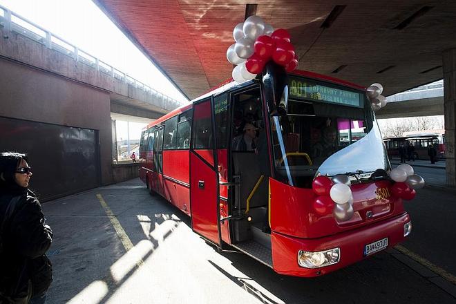 The public transport line from Bratislava was extended to Hainburg