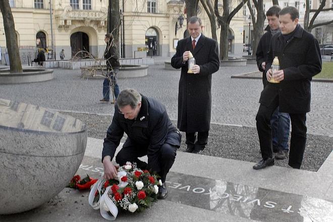 People commemorated the 21st anniversary of the Candle Demonstration.