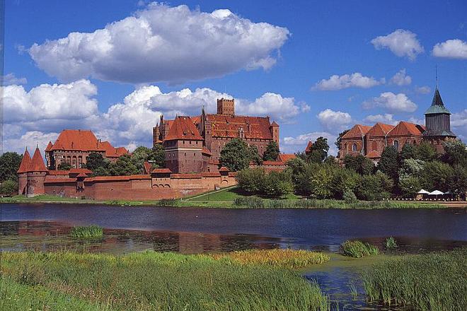 The Gothic castle at Malbork in Poland. 