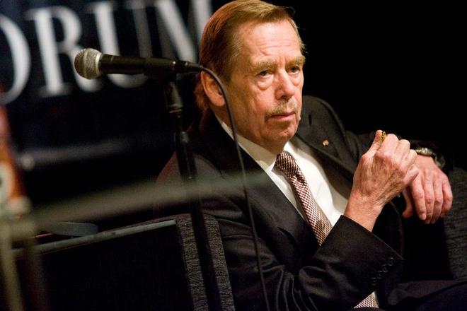 Václav Havel at the Central European Forum.