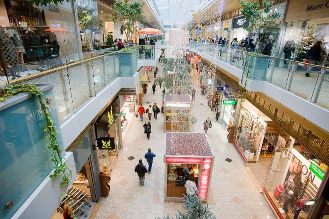 A mall in Bratislava. 