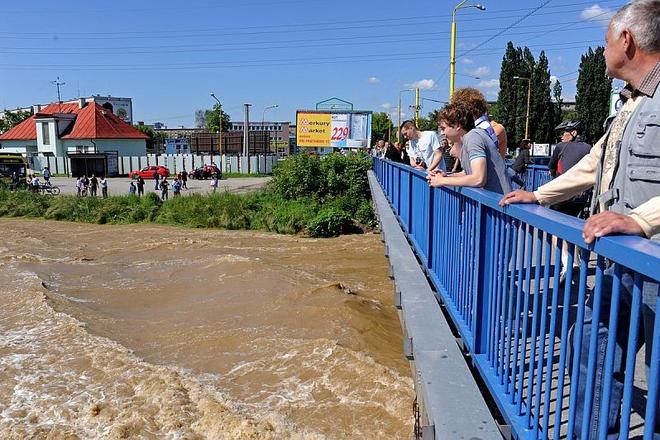 The Hornád River in Košice. 
