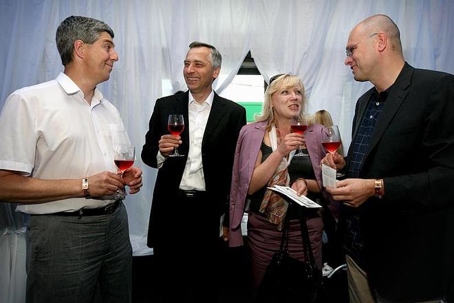 (l-r) Centre-right leaders Béla Bugár, Ján Figeľ, Iveta Radičová and Richard Sulík.