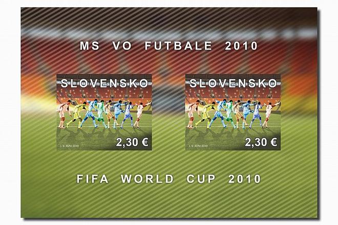 Slovakia's World Cup stamp issue. Photo