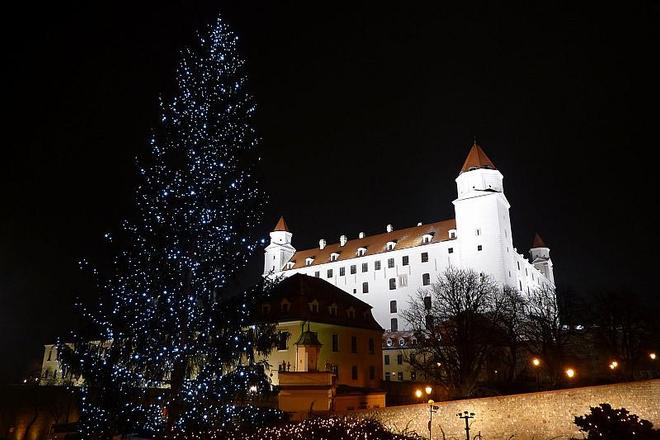 Christmas has come to Bratislava castle.