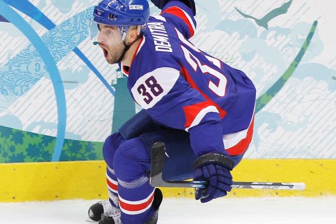 Pavol Demitra, at this year's Ice Hockey World Championship in Bratislava.