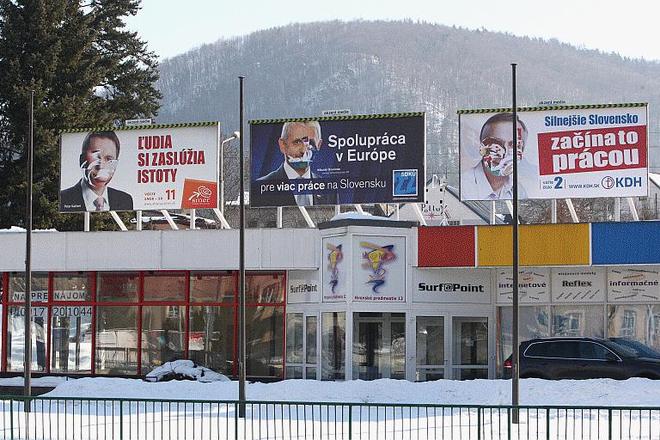 Posters went up before the official campaign began