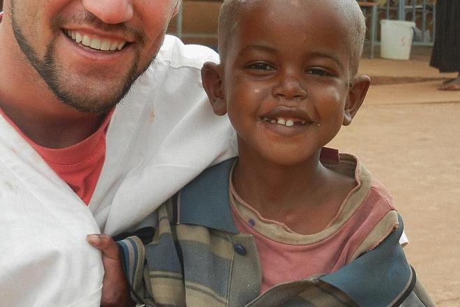 Tomáš Sýkora with one of his patients.