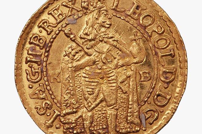 A Leopold I ducat. 