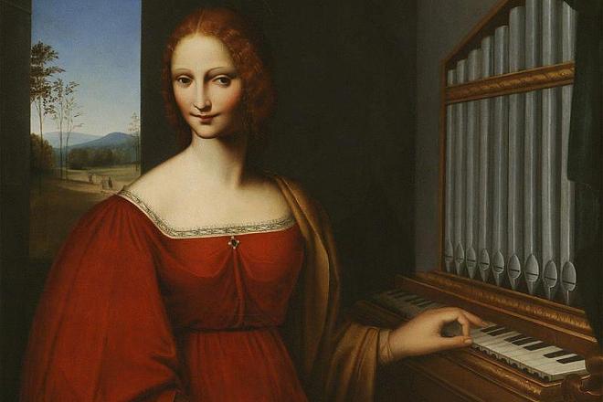 Saint Cecilia, by an unknown artist.