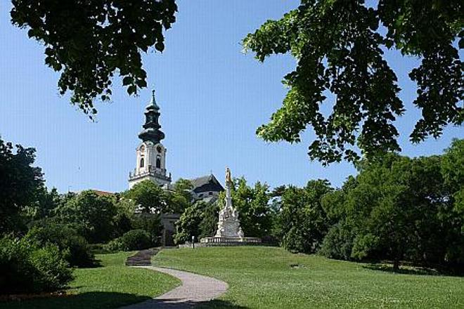 Nitra Castle crowns a hill above the city centre. 