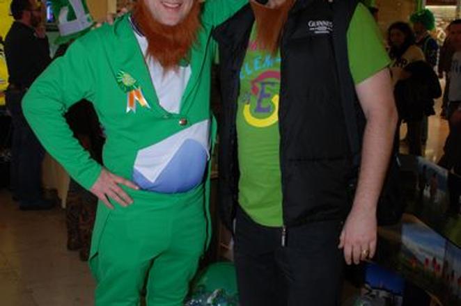 Tall leprechauns. 