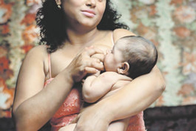 Madonna and child.