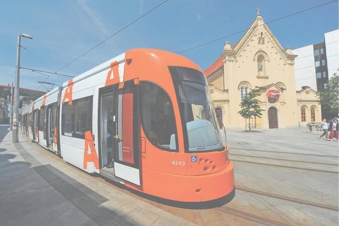 The new tram.